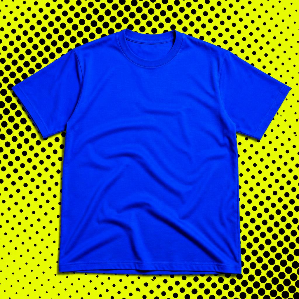 Featured SHWING! t-shirt on a halftone background